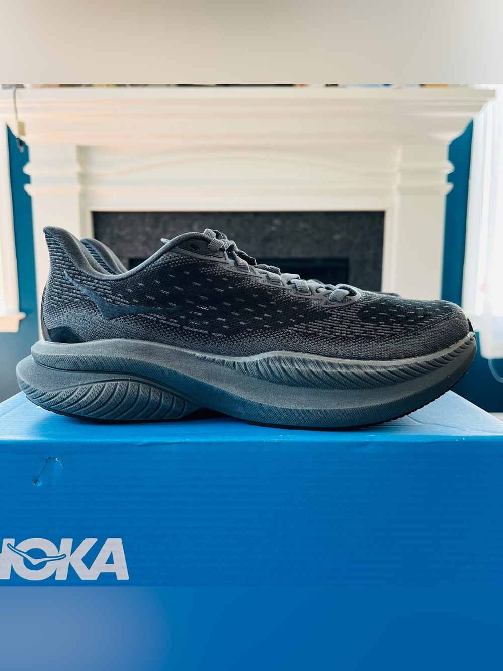 Size 5 HOKA Mach 6 LA Women's Running Shoes 1164033/BBLC Black
